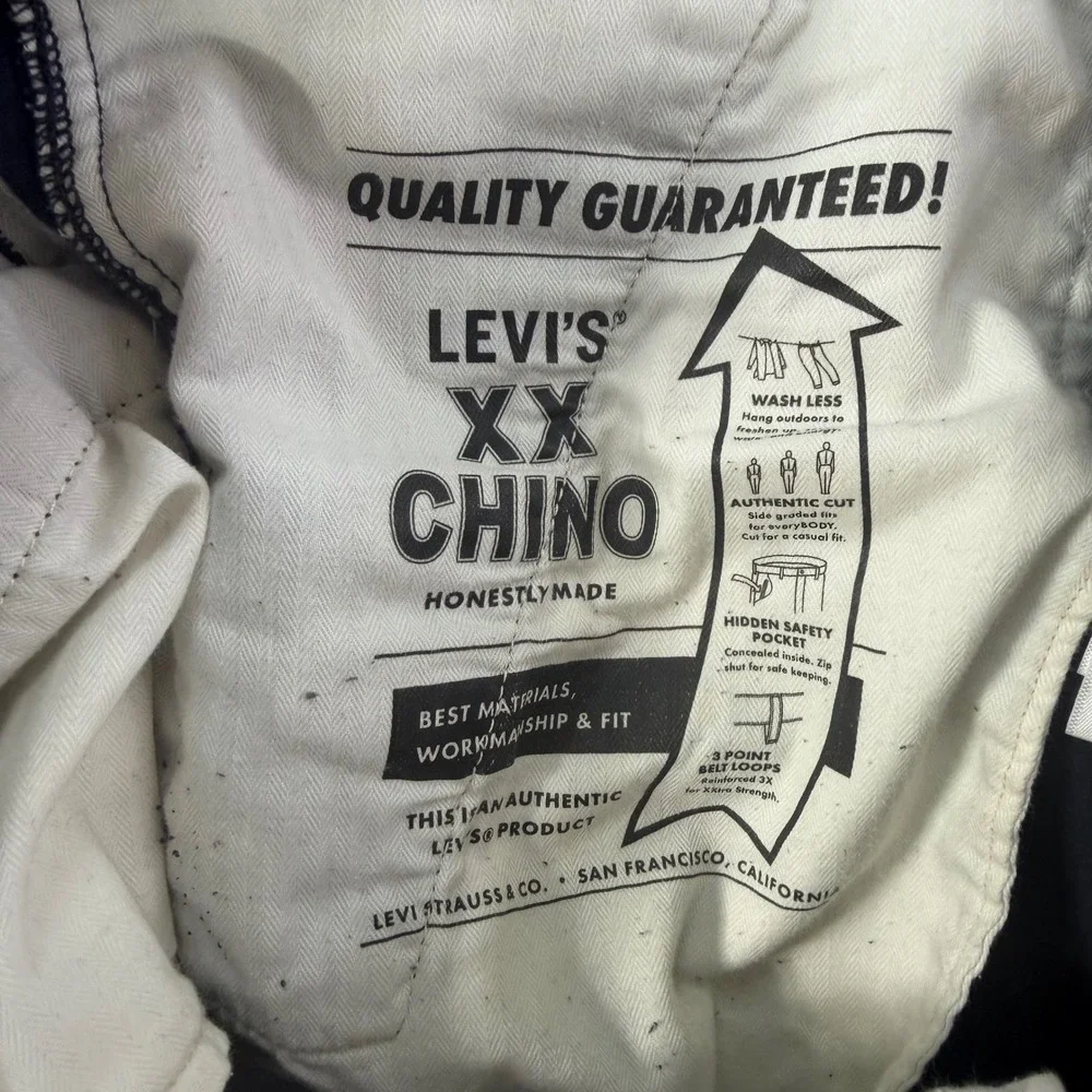 Levi's XX Chino Authentic Fit Corduroy Pants Men's Size 34x32 Faded Purple